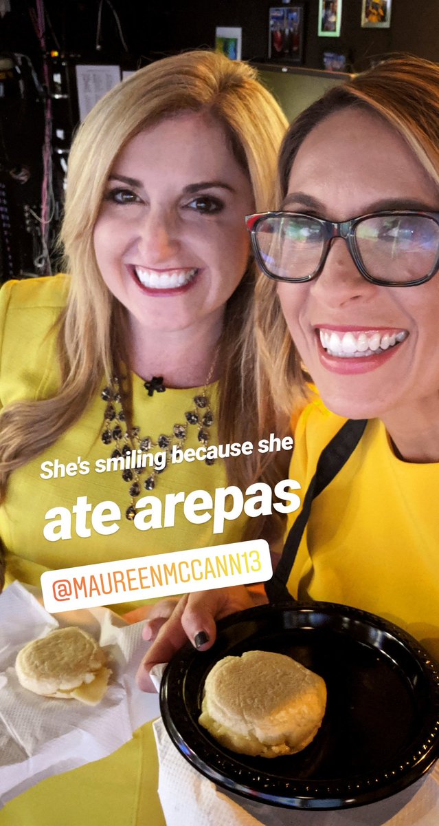 ybruzual's tweet photo. 😁 Happiness is cooking for the a.m. crew @MyNews13  to celebrate #HispanicHeritageMonth #empanadillas #ricebeans #tacos #arepas #guava @MaureenMcCann13 @RyanMHarper13 #FridayFunday https://t.co/RUAPGIArC0