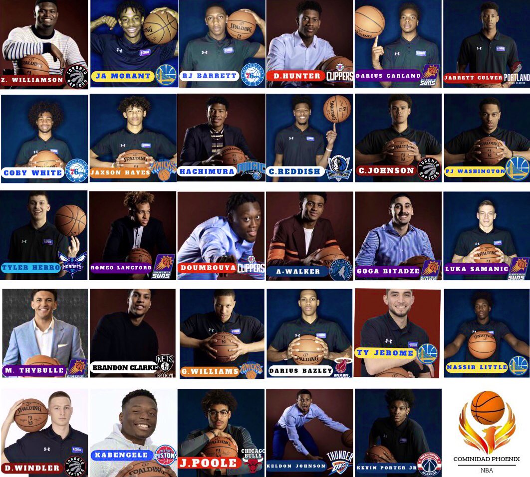 BASKETBALLCPG's tweet photo. Así están repartidos los rookies en @LigaPhoenix2k después del #DraftFantasyCPN. Un draft cargado de talento ¿Quien será rookie del año? @NBA2K @NBAspain @NBA @Xbox_Spain @Xbox @2KEspana @2K @NBA2K_2KTV @NBADraft https://t.co/O44JxhUubJ