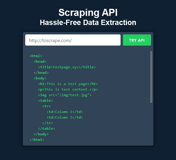 graphicdesignju's tweet image. Zenscrape is an API tool made by SaaS industries.
Scraping API: Hassle-Free Data Extraction
bit.ly/35a0oTe

#api
#webtool
#javascripttool
#jquerytools
#SaaS 
#webscraping