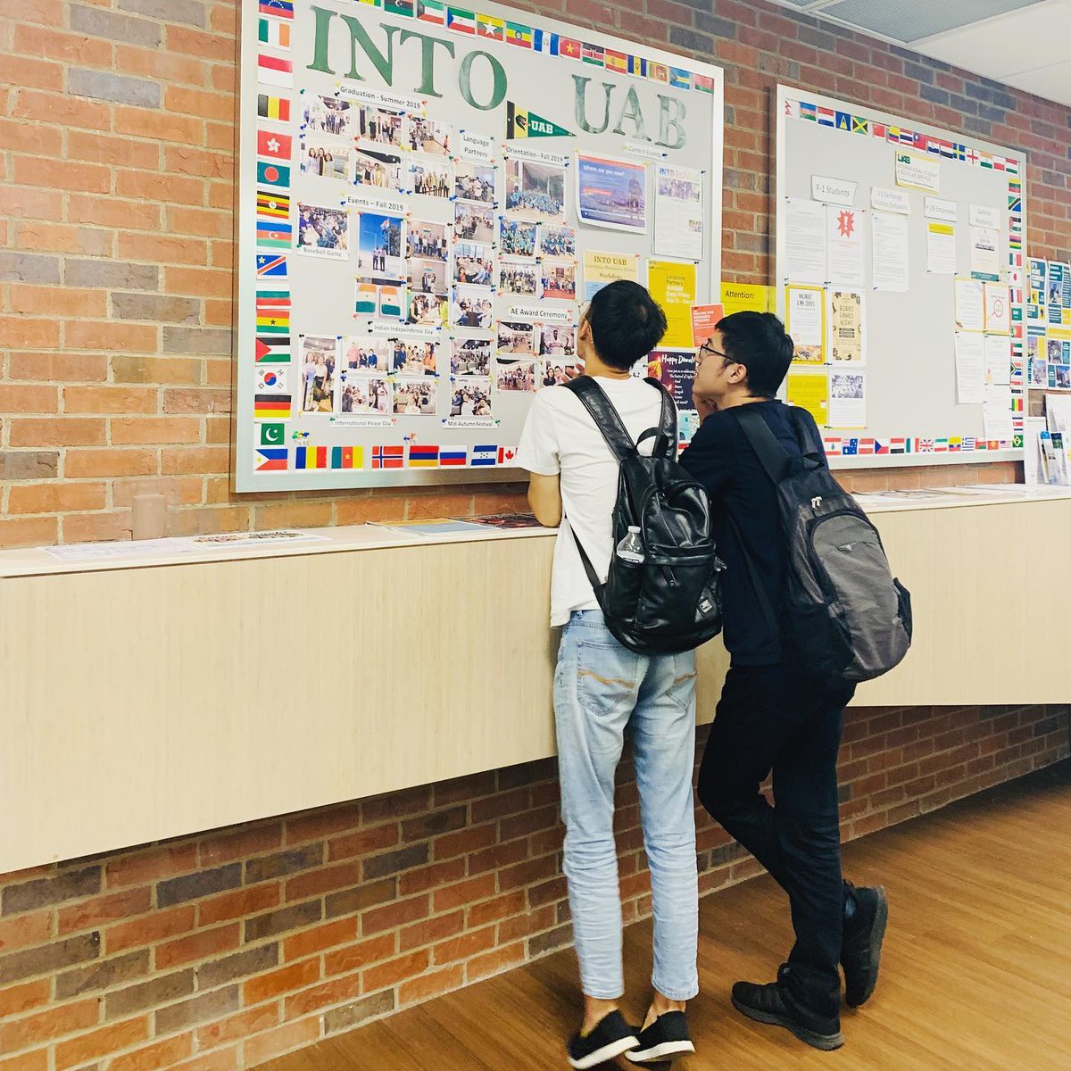 UABintl's tweet photo. Have you checked out the new #intouab photo board?😁. #intownevents #uabevents #exploreuab 🐲🔥🐲
..
#happyfriday https://t.co/MIQxGGkhW2