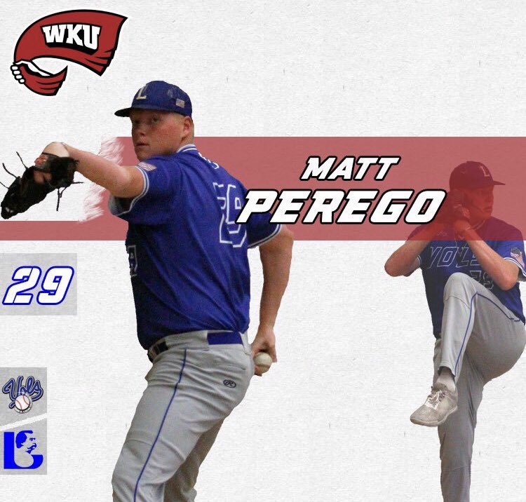 matt_perego's tweet image. I’m excited to announce that I have committed to Western Kentucky University to continue my baseball and academic career!