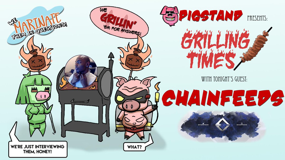 StandPig's tweet photo. Tonight on #GrillinTimes @ChainFeeds at 9 pm EST, 8 pm CST, 6 pm PST! #CODMobile #gamer #streamer #SupportSmallStreamers https://t.co/FlUH0at0LY