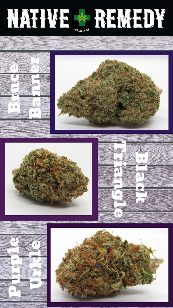 NativeRemedyOK's tweet photo. Flower Friday!!! We have new strains and top shelf eighths are $40!! https://t.co/gCaT05V55G