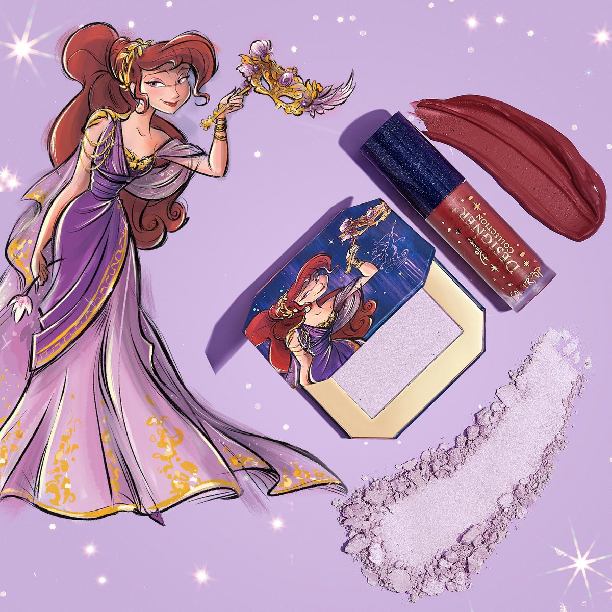 ColourPopCo's tweet photo. Megara ✨ https://t.co/qa7qGMP6LL