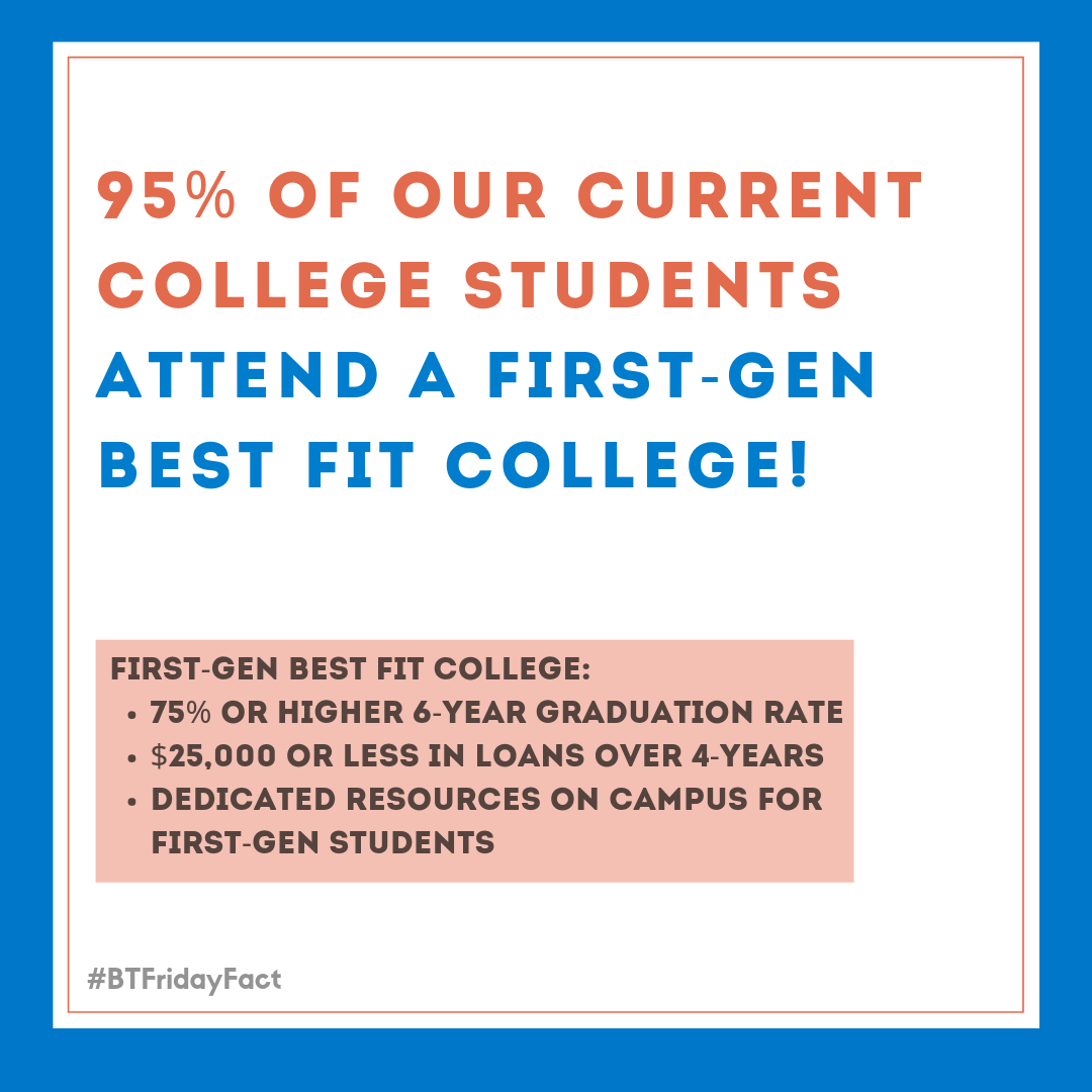 BTSJC's tweet photo. Our goal is to support our student's attendance to institutions of higher ed that will  support and guide them on their path to become the first in their families to graduate college! #WeBreakthrough https://t.co/vYEWT40M3X