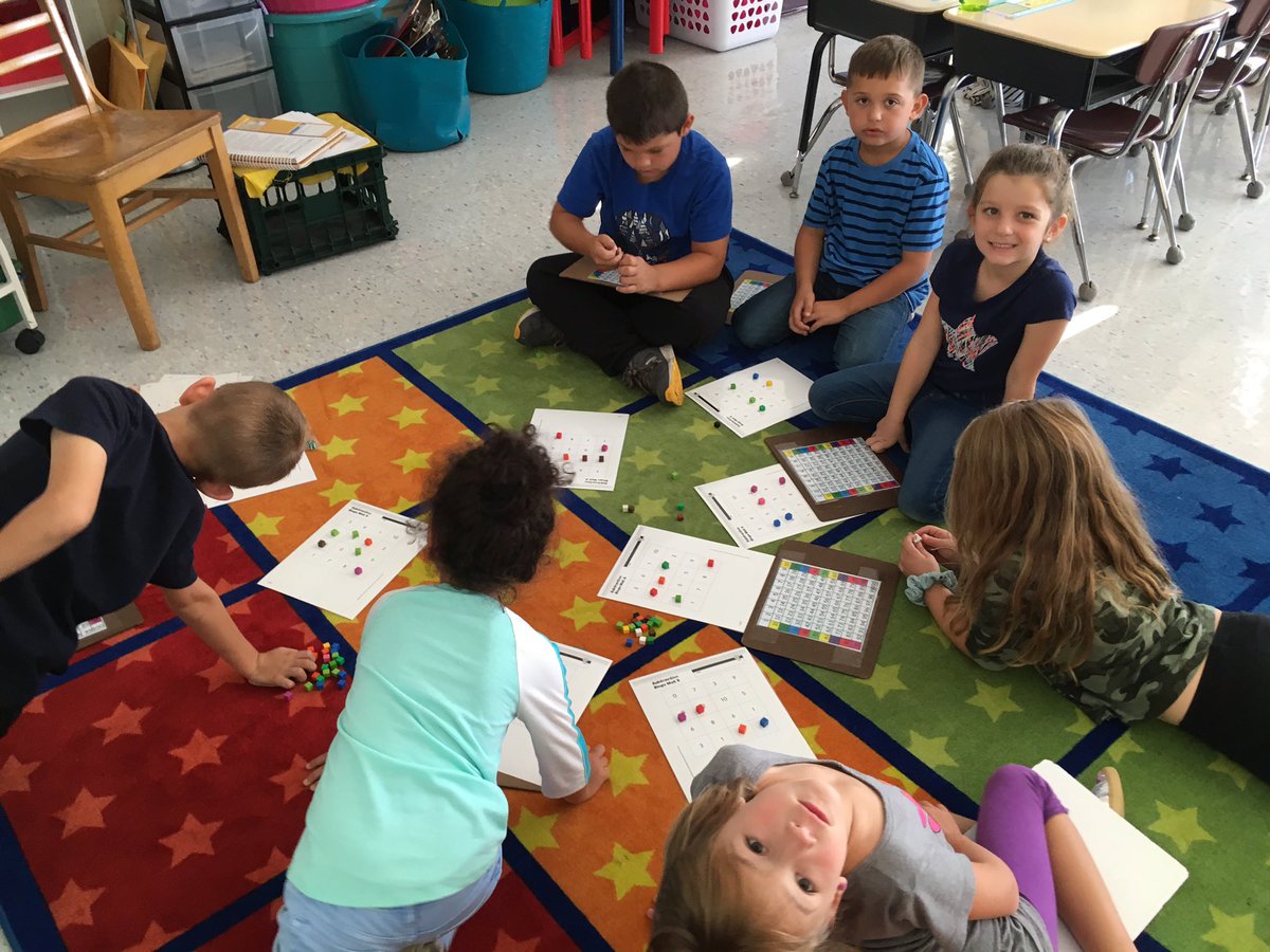 Our first mystery reader and math centers with subtraction bingo, pairs of ten Apple Books and counting puzzles! A busy day in first grade!! <a href="/SASD_SalfordHil/">Salford Hills Elem</a>