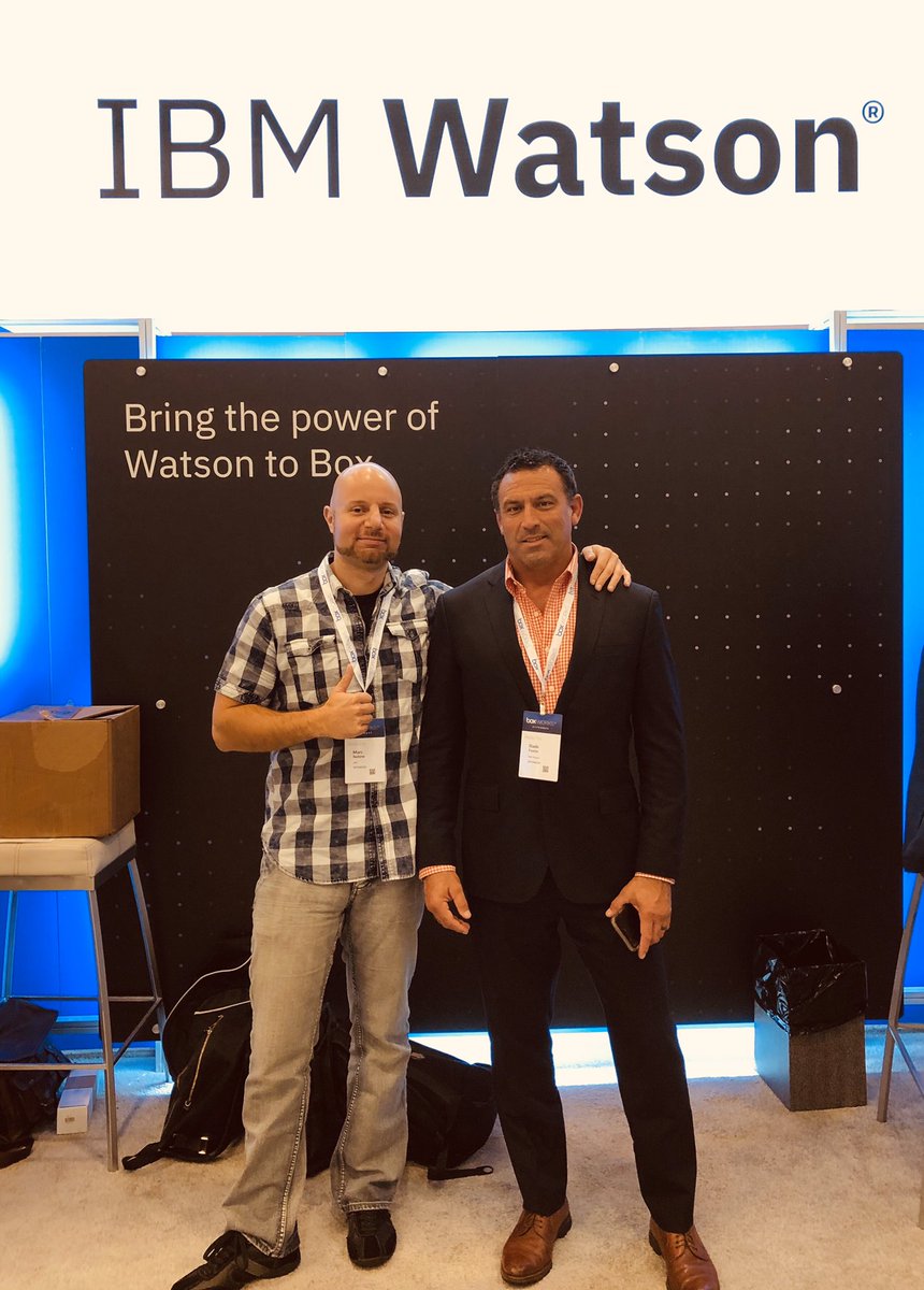 Marc_Nehme's tweet image. Talking Watson AI with my tag team partner @SladeFoster at #BoxWorks2019 #WithWatson