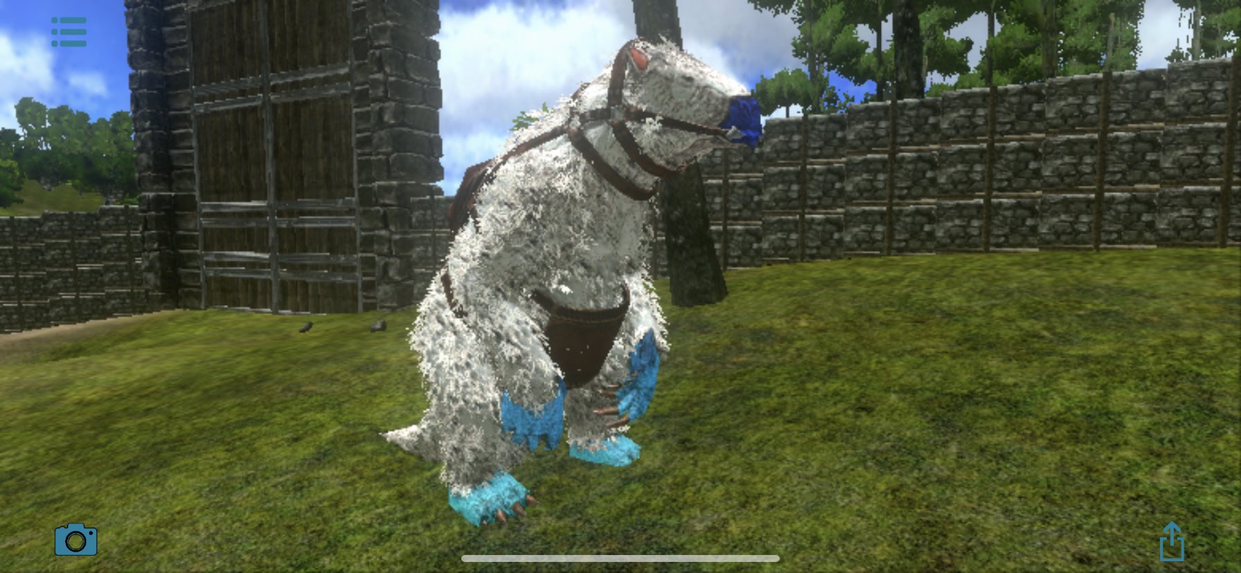 リンスうま ついにメガテリウムテイム 毛の色が真っ白でお気に入りでございます 次はダエオドンですねー Arkモバイル メガテリウム T Co Ead7b0lv18 Twitter