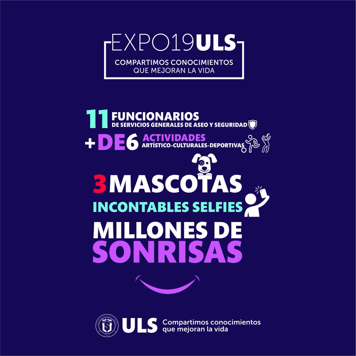 userena's tweet photo. 👏🏻👏🏻 Muchas gracias a tod@s l@s que participaron en esta exitosa #ExpoULS 2019🙌🏻🙌🏻 Nos vemos en la próxima versión 😄 https://t.co/gNyPmFZt3R