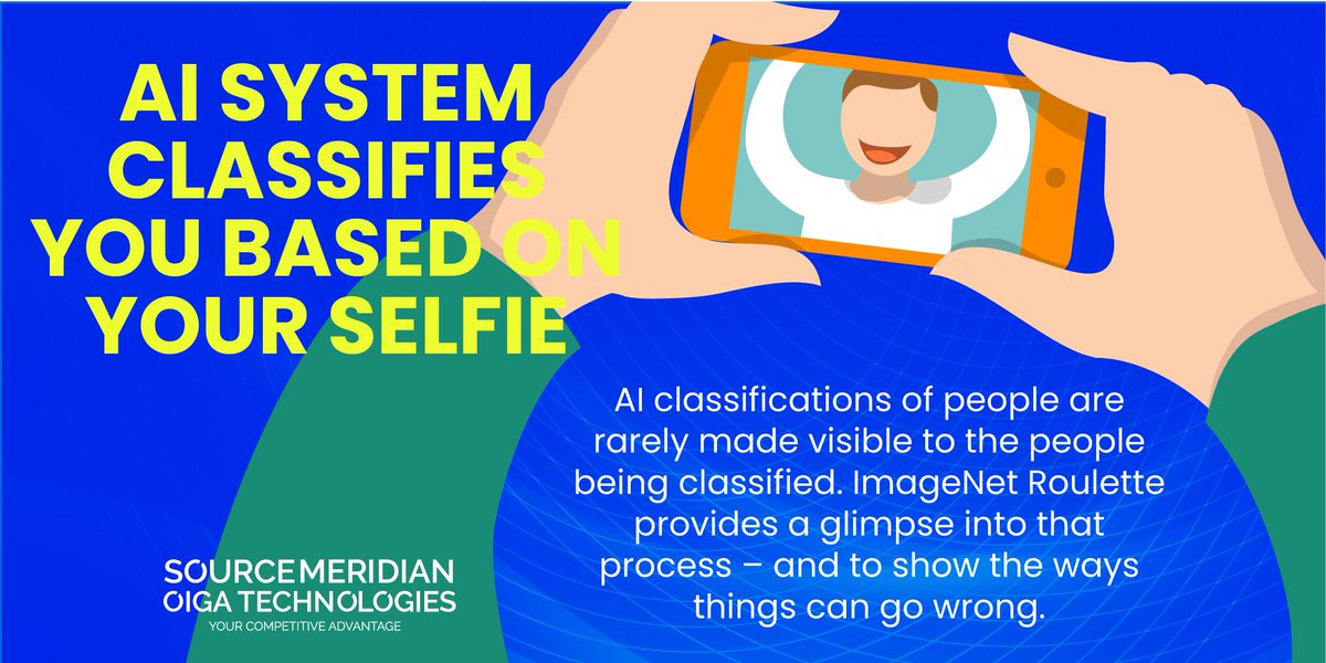 Oiga_tech's tweet photo. #AI is getting us. Via 
https://t.co/HcD4NcXEVw  @verge 
#technology #ArtificialIntelligence #imagenetroulette #selfie https://t.co/FHe55SKl5q