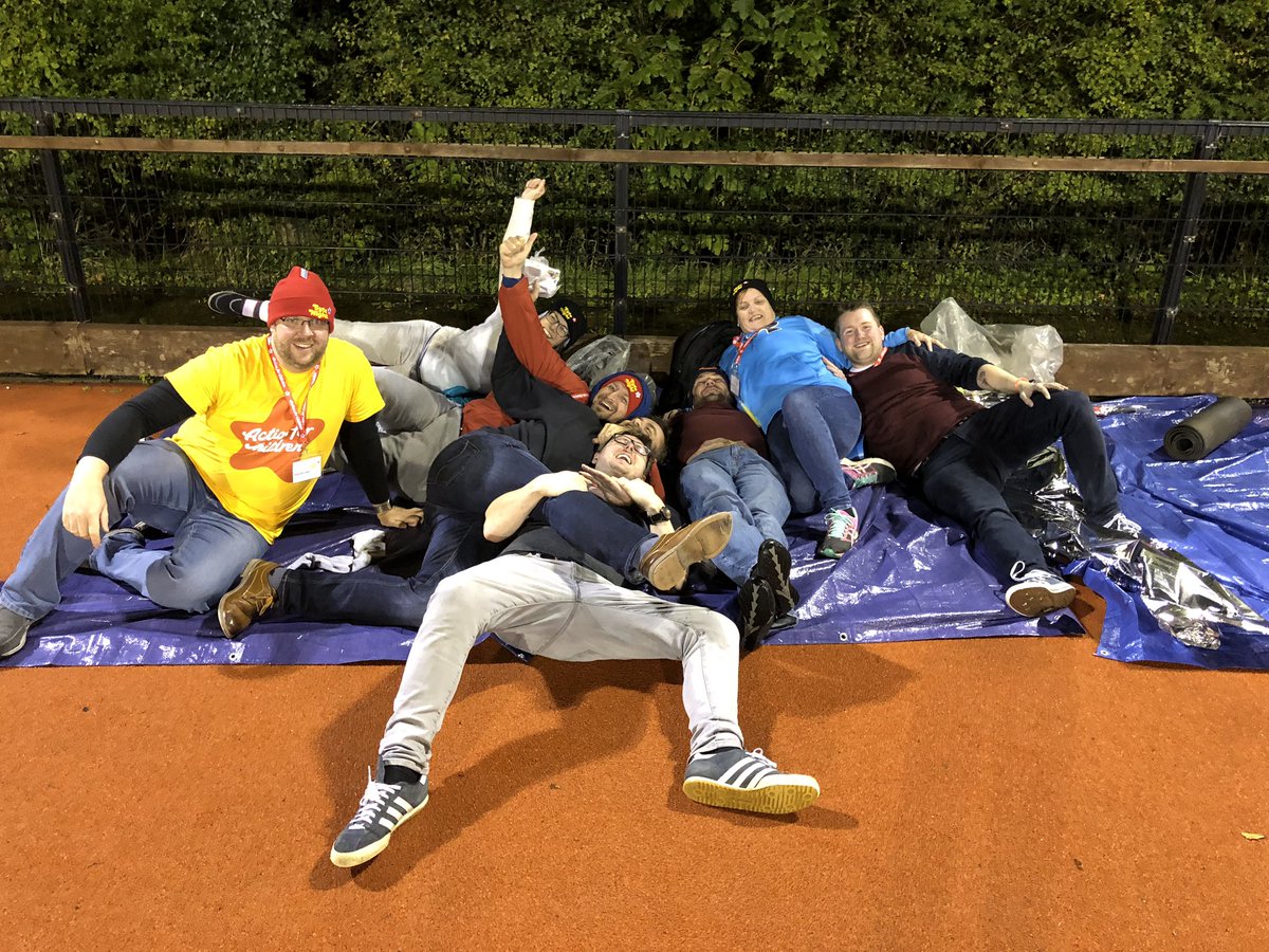 #bytenightni #nicsict supporting homeless children ready for sleep outside at Pavilion Stormont playball pitches. <a href="/donnelle/">Elaine Donnell</a>