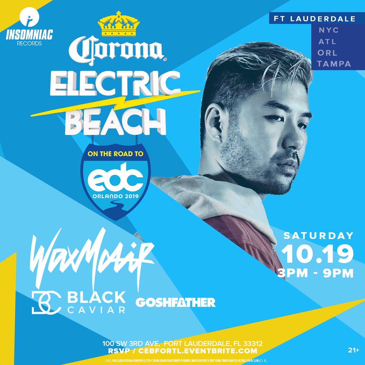 UPDATE: <a href="/WaxMotif/">Wax Motif</a> will be headlining our 10.19 Road to <a href="/EDC_Orlando/">EDC Orlando</a> . RSVP: CEBFORTL.Eventbrite.com Thank you!