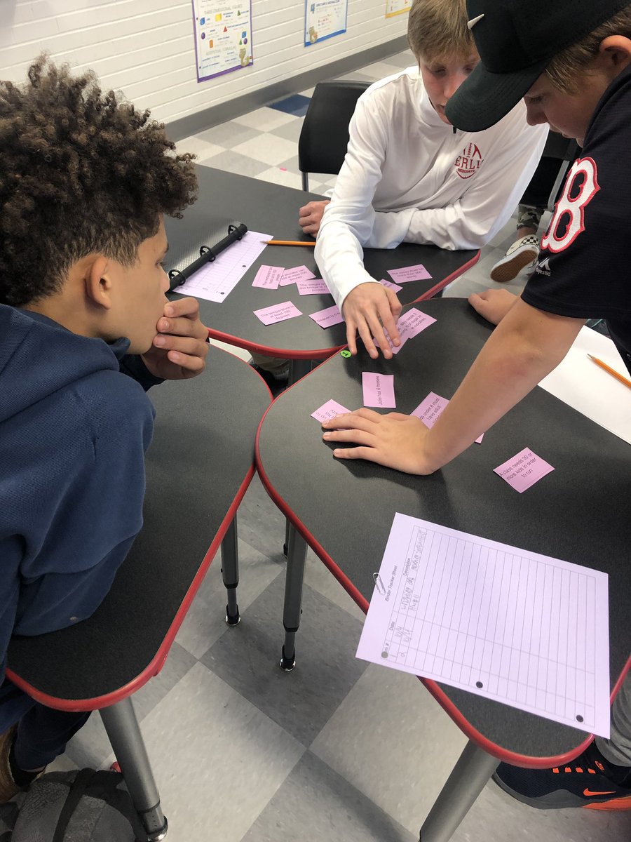 mrs_minor24's tweet image. Algebra 1 students sort different scenarios into groups as we begin learning about inequalities #math #talkingaboutmath #mathconversations #thinkinghard
