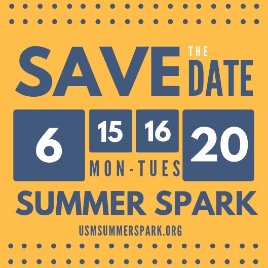 SAVE THE DATE for #USMSPARK 2020!  More info to come ... it will be epic! #wischat #wiedu #mnedchat #miched #iledchat #nebedchat #inedchat #ohedchat #satchat #sunchat #tlap