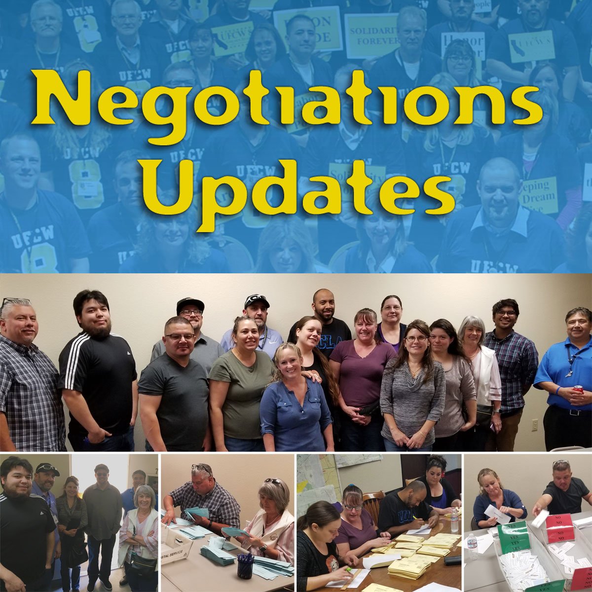 UFCW8's tweet photo. #UFCW8 members ratify landmark contracts with @Safeway, @SaveMart, #FoodMaxx, #MaxxValue and #Vons
Union workers vote overwhelmingly to approve wage increases and improved benefits
#SolidarityWorks
https://t.co/DduQiurcnp https://t.co/ixU5Epjq69