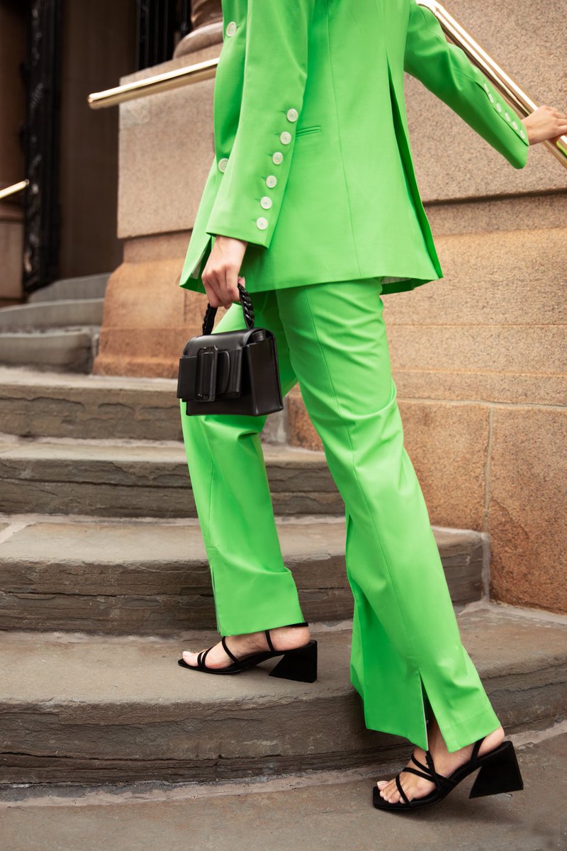 Lime green is the new black. And why wouldn't it be when <a href="/eudonchoi/">Eudon Choi</a> makes it look so good? Blazer &amp; trousers exclusive to #HarveyNichols. Shop now 👉 bit.ly/2IjT3qw