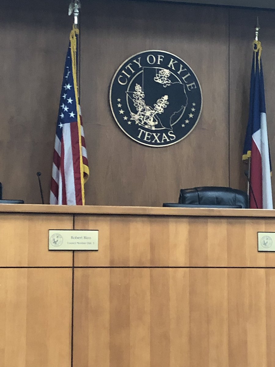 Madi_Thomason's tweet photo. Kyle City Council is voting today on whether or not to defend their ordinance in the suit filed against them by Kinder-Morgan, the company building the Permian-Highway pipeline through the city. https://t.co/yd5Oq2fHn4