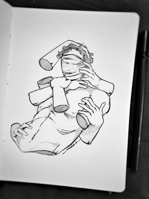 [DAY-4] HOLDING BACK;
We've become each other's curse. Holding onto something that is no longer there. #inktober #inktober2019 