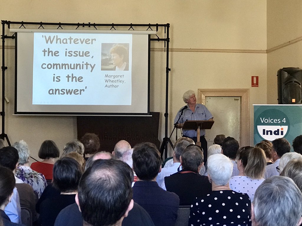 Whatever the issue, community is the answer - Peter Kenyon from @BankofIDEASAU tells #IndiConnects. We agree! 👏 #Indivotes #auspol