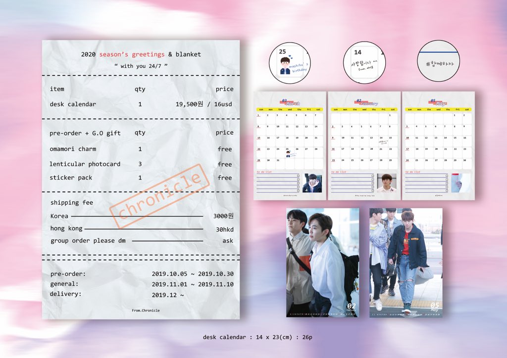 kobamharuto's tweet photo. [🇮🇩INA GO] PLEASE RT

@chronicle325  2020 season greeting &amp; blanket

💰calender set : IDR 360.000
Blanket A ver /B ver : IDR 465.000
5 slot only ✔ 

📅 early order : 19/10/29 11.59 pm
normal order : 19/11/9 11.59 pm
ask/order? DM 

#MASHIHO #YG_TREASURE_BOX #MA6NUM #TRESURE13 https://t.co/uNWwBsplRy