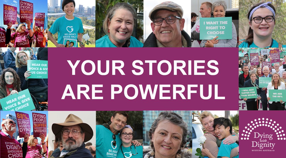 DWDWA17's tweet photo. If you're a nurse who supports voluntary assisted dying you're not alone. DWDWA is collecting hundreds of stories (50 words or less) to create a banner to cover the front of WA Parliament House. Check it out and spread the word https://t.co/Xd4LcMpap1 #VAD @anmf_federal @PCNAust https://t.co/zOESGk6Ex5