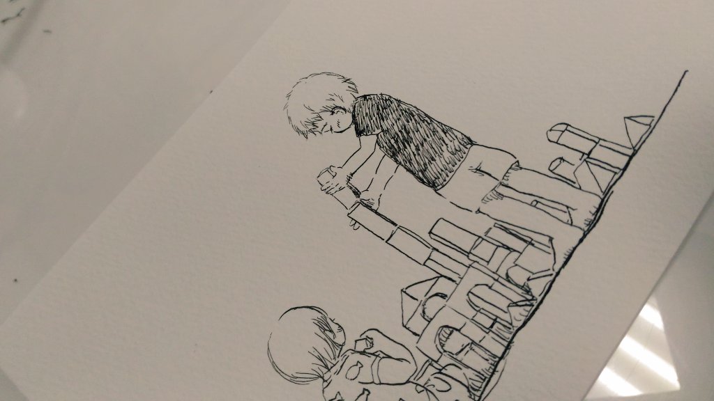 #Inktober2019 
#inktober 
Day5 Bild
今日は2枚。 