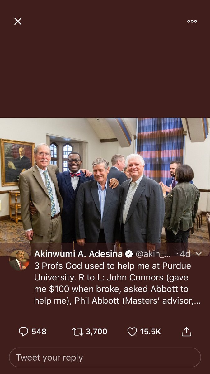 zopia's tweet image. $100 Investment? Eternal Gratitude!Anybody can be somebody! Gentle and visionary words of wisdom “Omode to ba dupe ore ana, a ri omiran gba”!  God bless. Humbling.