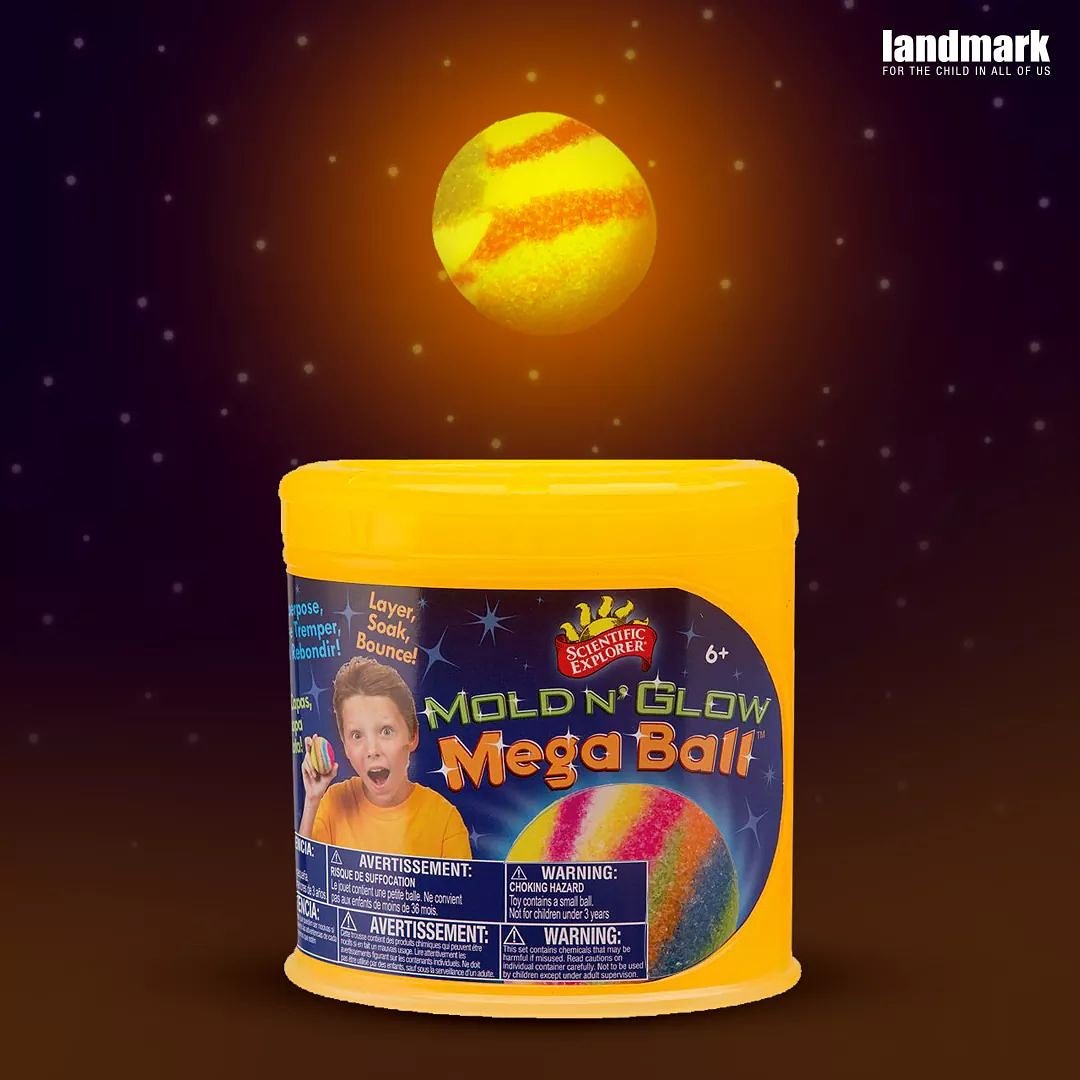 MisbuStores's tweet photo. A #DIY bouncy ball that glows in the dark, Mega Ball is an enjoyable scientific activity for your kids. Available at your nearest #LandmarkStore.
#MegaBall #GlowInTheDark #ToysForKids https://t.co/5XQeTIVaxa