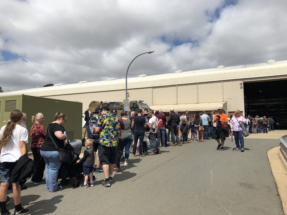 AWMemorial's tweet photo. Crowds are enjoying a rare look inside our storage facility. If you are visiting share your photos with us #bigthingsinstore https://t.co/tVMqYmgImn