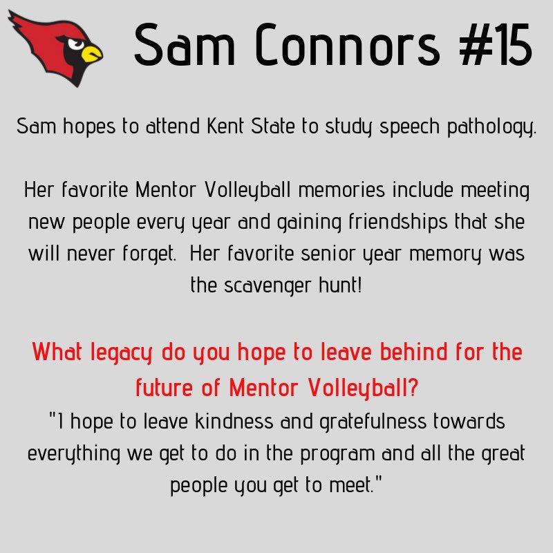 Senior, OH, Sam Connors ❤️