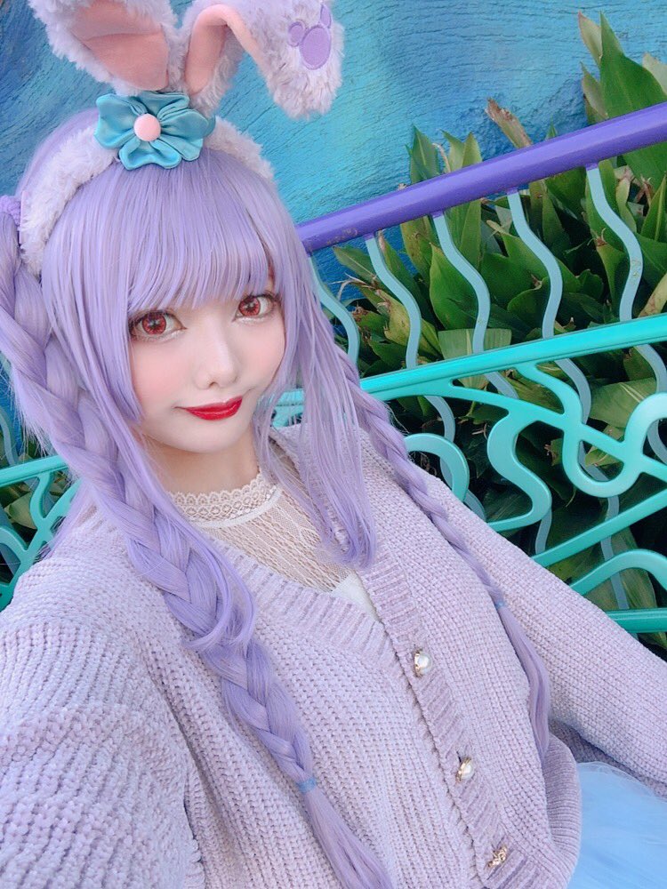 ディズニーシー来てます🏖🐰💜 天気良くて暑いくらい☀️ #Dハロ2019