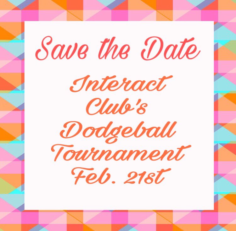 PBC_Interact's tweet photo. The countdown begins for our Annual Dodgeball Tournament! Stay tuned for more information in the future!🎉 https://t.co/hDy9T6xU5H