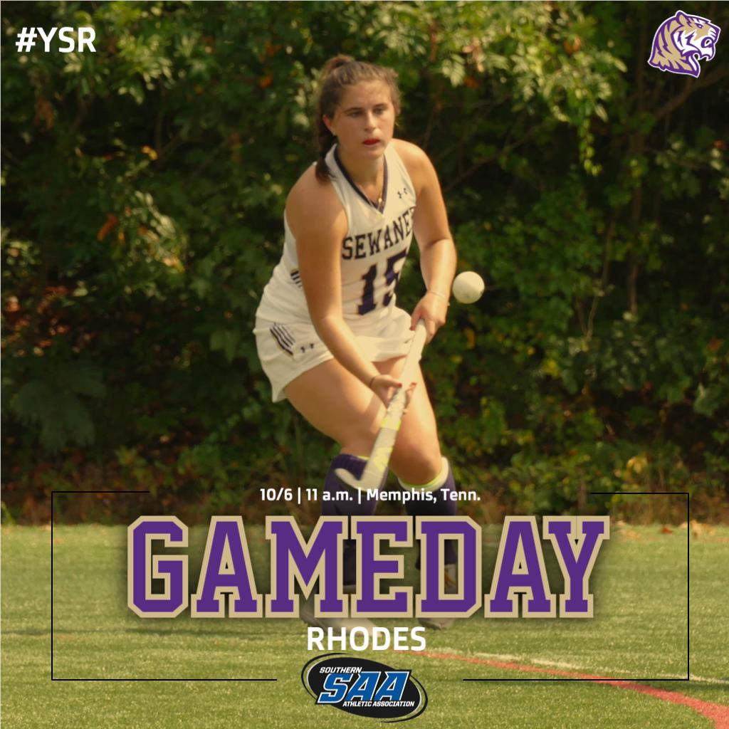 .<a href="/SewaneeFH/">Sewanee Field Hockey</a> wraps up the weekend Memphis trip today!

📍: Memphis, Tenn.
⏰: 11 a.m.
🆚: Rhodes
📺 / 📶: sewaneetigers.com/composite

#YSR | #d3fh