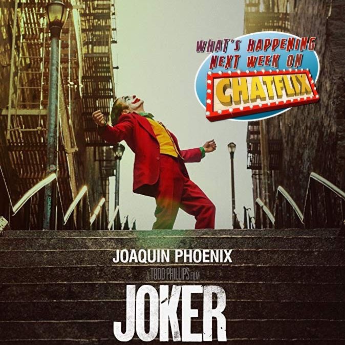 ChatFlixPodcast's tweet photo. Next Week... We put on a happy face 🤡
#WhatsHappeningNextWeek @jokermovie #Chatflix #MoviePodcast #ToddPhillips #JoaquinPhoenix #ArthurFleck #RobertDeNiro #MurrayFranklin #ZazieBeetz #SophieDumond #FrancesConroy #PennyFleck #Crime #Thriller @wbpictures @warnerbros @DCComics https://t.co/3TTknzrsnr