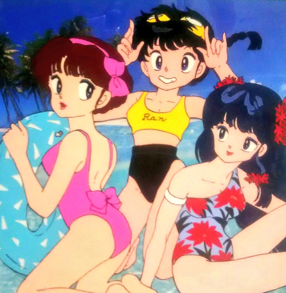 昔、少年サンデーの表紙絵をセル画に写し描き、その裏から色を塗った