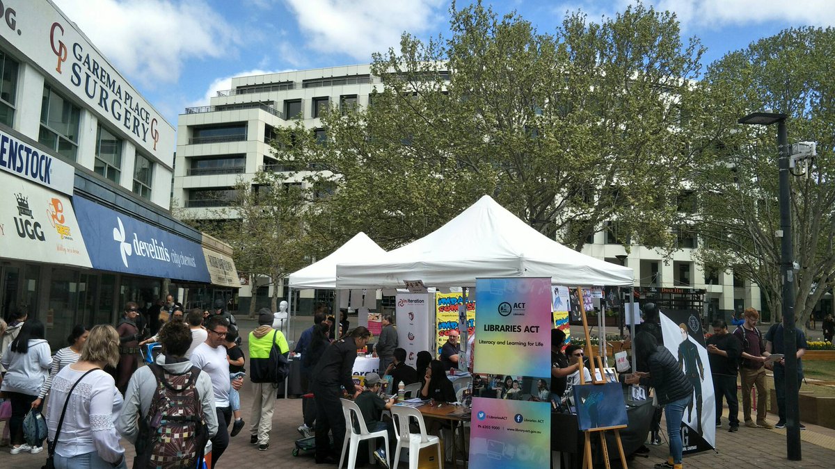 GAMMACON's tweet photo. The @impactcomics festival is on!  Join the #copslay comp check out awesome #artists and new independent #comicbooks along with the latest #GAMMACON2020 new at our table Garema place #canberra #canberralife #wearecbr #cbr https://t.co/hDoZIgiNX9