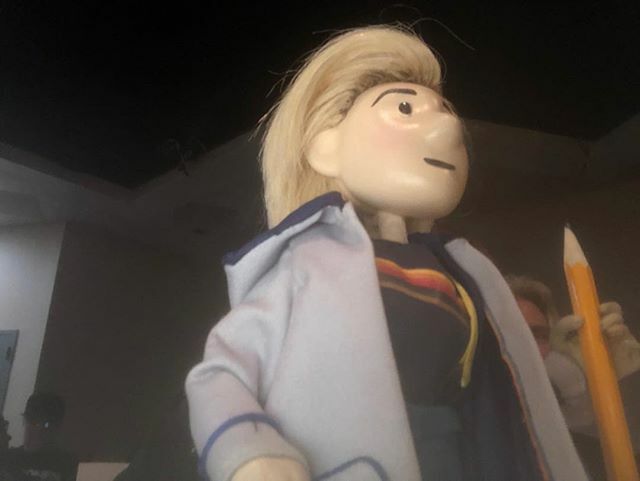 Hanging with the Thirteenth Doctor puppet at the Pub Quiz at #sdwhocon ift.tt/2On5zcS