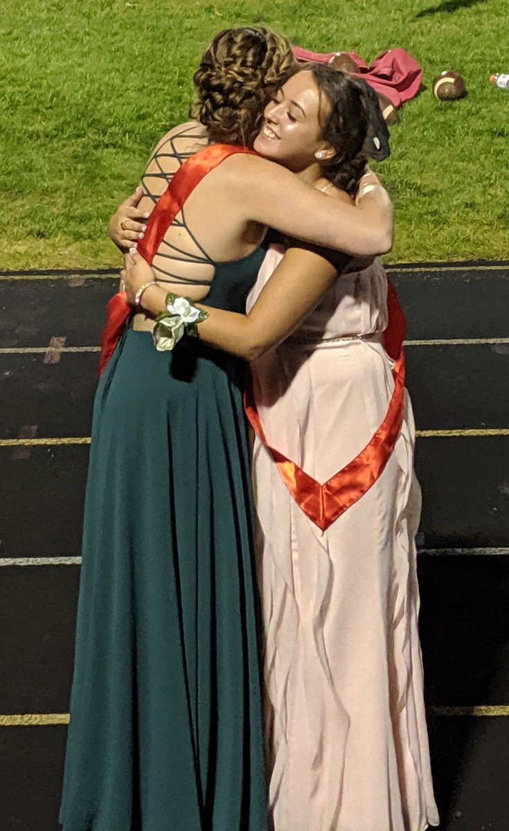 KellyTripp80's tweet photo. Be still my π!! @AlizeTripp & @sheatripp23 you girls are absolutely STUNNING! The journey you girls have been on together has been amazing! Congrats to all that were on court this year! #Hoco19 #theycleanupNICE #beautiful #tradedthebasketballshoesforheels #CardinalProud https://t.co/J2ov4vD9lN