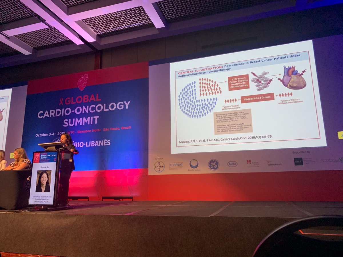 md_arianemacedo's tweet photo. Dr Bonnie Ky closing the memorable #GCOS2019. So happy to see what we have achieved and how far we can go! Looking forward to seeing everybody again in Toronto next year for #GCOS2020 @dineshpmcc1 @ludhmilahajjar @DLenihanICOS_MD @Dr_Mike_Fradley @Ron_Witteles https://t.co/DnSHh6idOc