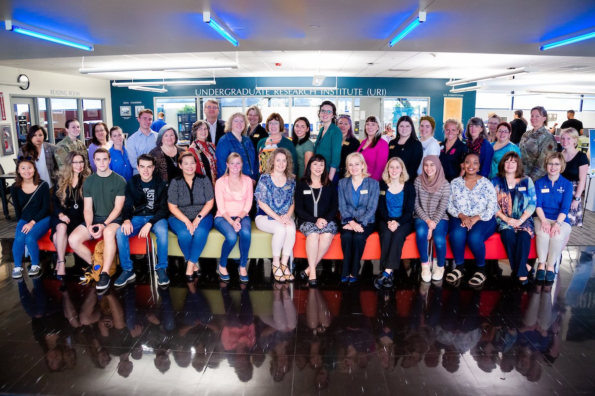 ERAUPrescott's tweet photo. More #OctoberWest #homecoming festivities including the Alumni Golf Tournament, Alumni Women's Breakfast, and recognizing our Chancellor's Alumni Hall of Fame recipient, Capt. Kurtis Ludwig ('94) https://t.co/jZn7vT8yQi