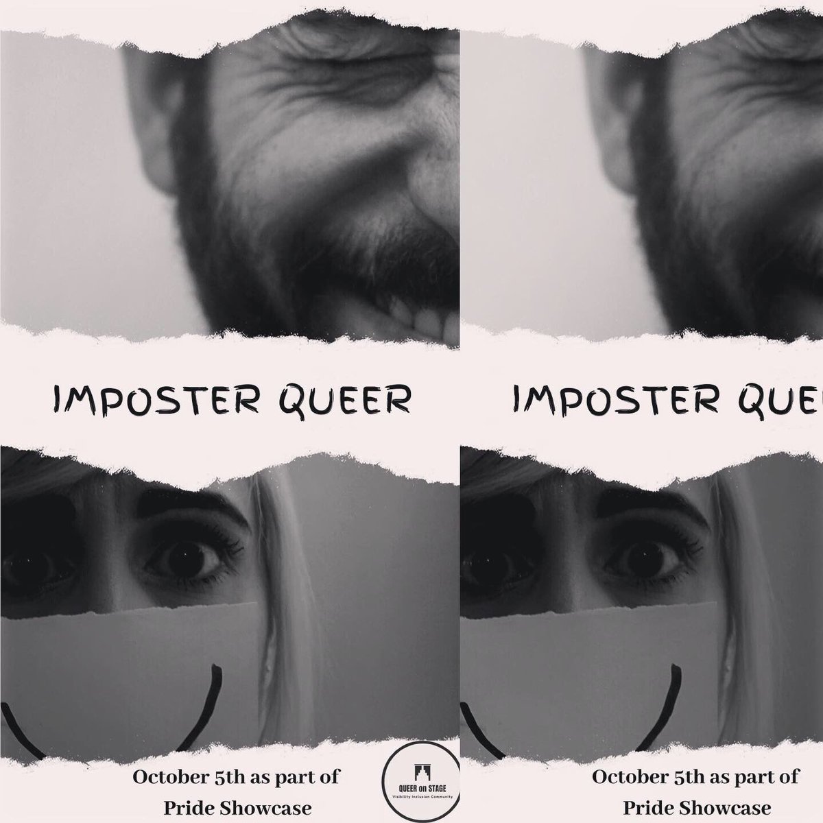 TheatreisWilde's tweet photo. Performing our original, wild little show #ImposterQueer tomorrow @TheStaircase as part of @queer_on_stage’s #PrideShowcase! #queer #queertheatre #HamOnt #hamontarts https://t.co/EdMbHS5xSr