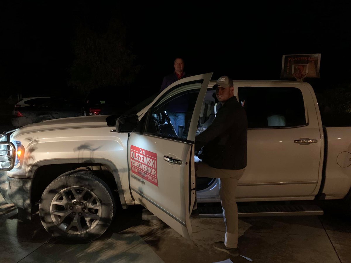 FawnMacMT's tweet photo. Dr. Al and Sen. Bogner are wasting no time in heading out to show Montanans they will bring True Montana Leadership back to the governorship. A Major and a Marine!
Congrats again to Sen. Ken Bogner (R-MilesCity) on being selected to be our next Lieutenant Governor!
#mtpol #MTGov https://t.co/po6bbbHbHt