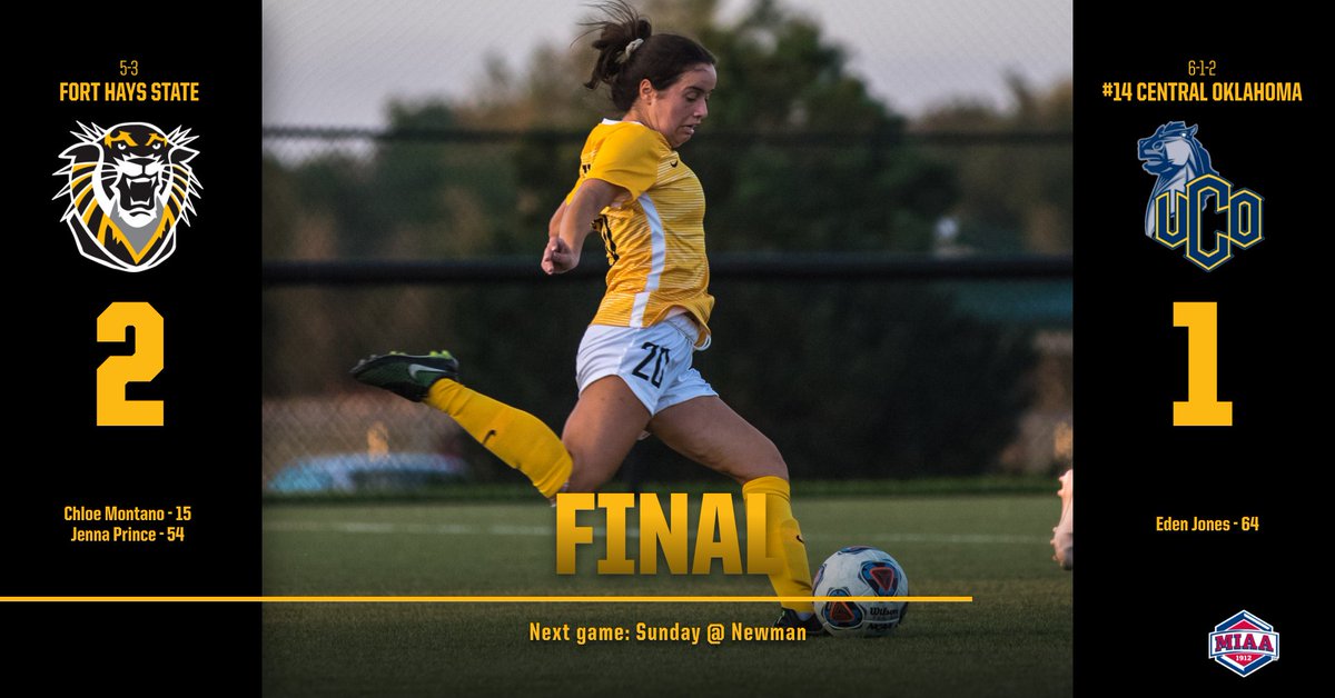 FINAL. Tigers hand #14 UCO their first loss of the year, 2-1. Next match on Sunday @ Newman. #DefendTheFort