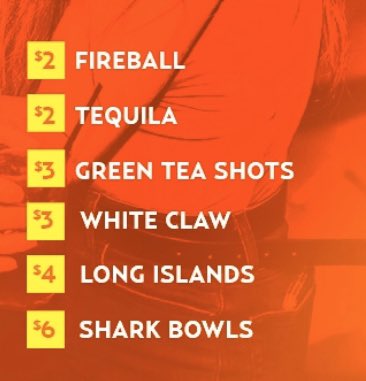 Drink Specials All Night!