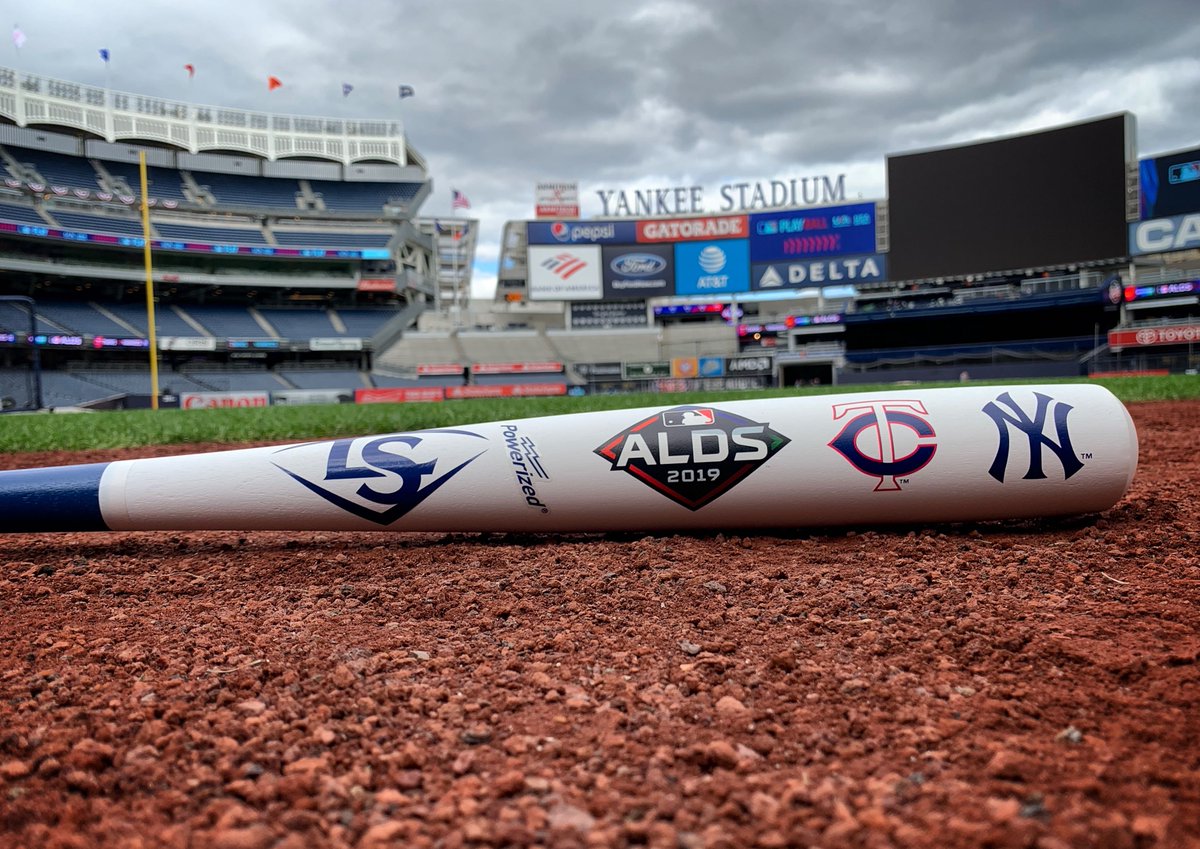 RETWEET for your chance at this <a href="/sluggernation/">Louisville Slugger</a> bat and tune into #MLBTonight for complete coverage of ALDS Game 1 right now!

Rules in bio. #Postseason