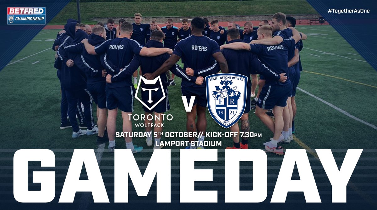 🚨| THIS IS IT! #GAMEDAY FOR THE LAST TIME IN 2019!

🏆 <a href="/Betfred/">Betfred</a> Championship Grand Final
🆚 <a href="/TOwolfpack/">Toronto Wolfpack</a> 
⏰ 7:30pm 
🏟️ Lamport Stadium
📺 Live on <a href="/SkySportsRL/">Sky Sports Rugby League</a> 

#TogetherAsOne #UTR