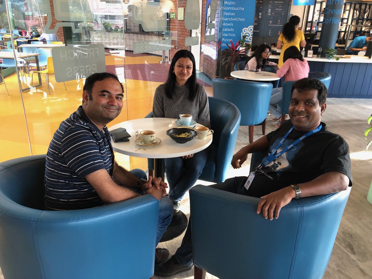 priyamallya's tweet image. While on the topic of #coffee this whole week, here’s a toast to the #threeFriends for whom coffee has been an #inspiration, a #celebration and source for #ideation! Cheers....to many more coffee moments! #ALotCanHappenOverCoffee ⁦@rpalanki⁩ ⁦@enasser01⁩
