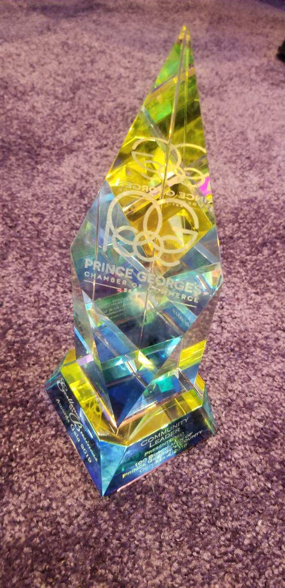 Congrats to the 100 Blackmen of Prince George’s County, Inc. in receiving Community Leader of the Year from the Prince George’s County Chamber of Commerce at their Annual Awards Gala. We continue to serve our county to uplift our youth. “What They See Is What They’ll Be.”