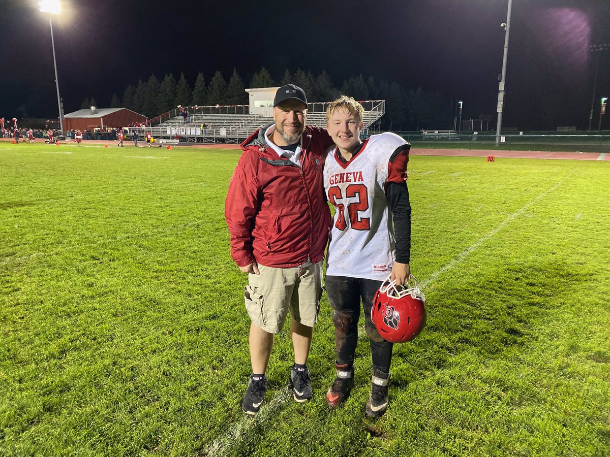 DeiseringMatt's tweet photo. Tyler’s first varsity football game is in the books. https://t.co/w7Iiyu5LBE