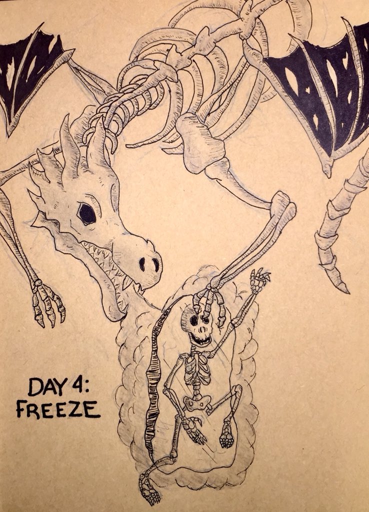 byron_velis's tweet photo. INKTOBER DAY 4: FREEZE
#inktober #inktober2019 #ink #day4 #art #artwork #27pm https://t.co/xq55ClmAKq